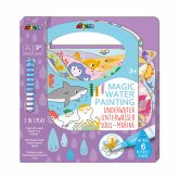Avenir 6301775 - Magic Water Painting, Unterwasser, Ausmalspiel, 3-in-1 Kreativ-Set mit Spielen, Stickern und Ausmalbildern