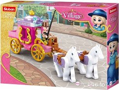 Sluban M38-B0872 - Girls Dream, Village, Pferd mit Kutsche, Spielset, Bauset, Klemmbausteine