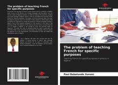 The problem of teaching French for specific purposes - Iluromi, Paul Babatunde