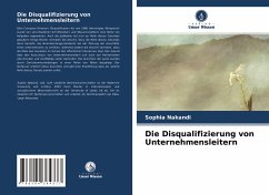 Die Disqualifizierung von Unternehmensleitern - Nakandi, Sophia