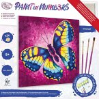 Craft Buddy PBN3030C - Paint by Numbers, Change, Schmetterling, 30x30 cm