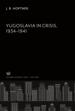 Cover Yugoslavia in Crisis 1934-1941