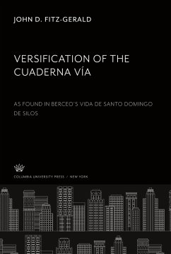 Versification of the Cuaderna Vía - Fitz-Gerald, John D.
