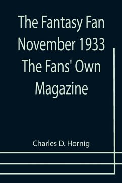 Cover The Fantasy Fan November 1933 The Fans' Own Magazine