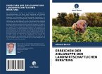 ERREICHEN DER ZIELGRUPPE DER LANDWIRTSCHAFTLICHEN BERATUNG