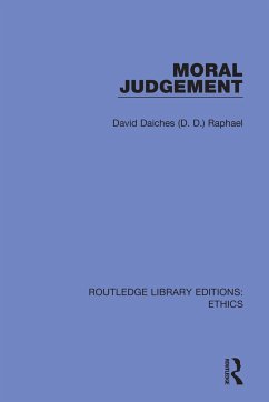 Moral Judgement - Raphael, David Daiches (D D