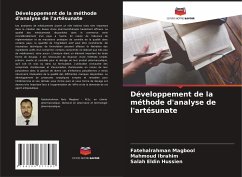 Développement de la méthode d'analyse de l'artésunate - Magbool, Fatehalrahman;Ibrahim, Mahmoud;Hussien, Salah Eldin