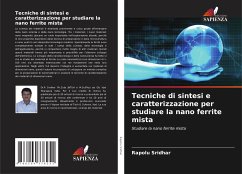 Tecniche di sintesi e caratterizzazione per studiare la nano ferrite mista - Sridhar, Rapolu