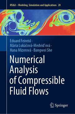 Numerical Analysis of Compressible Fluid Flows (eBook, PDF) - Feireisl, Eduard; Lukáčová-Medviďová, Mária; Mizerová, Hana; She, Bangwei