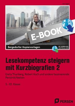 Lesekompetenz steigern mit Kurzbiografien 2 (eBook, PDF) - Eggert, Jens
