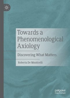 Towards a Phenomenological Axiology (eBook, PDF) - De Monticelli, Roberta