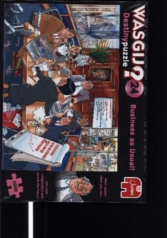 Jumbo 25013 - Wasgij Destiny 24, Business as Usual!, Comic-Puzzle, 1000 Teile