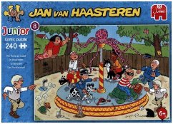 Jumbo 20079 - Jan van Haasteren, Das Tier-Karussell, Comic-Puzzle, 240 Teile