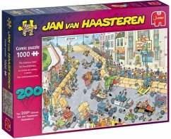 Jumbo 20053 - Jan van Haasteren, Das Seifenkistenrennen, Comic-Puzzle, 1000 Teile