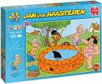 Jumbo 20078 - Jan van Haasteren, Planschbecken-Steiche, Comic-Puzzle, 150 Teile