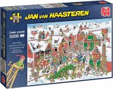Jumbo 20076 - Jan van Haasteren, Santa's Village, Das Dorf des Weihnachtsmanns, Comic-Puzzle, 5000 Teile
