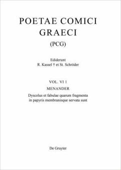 Menander / Poetae Comici Graeci Volumen VI,1
