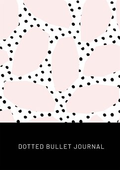 Pink Spots with Black Polka Dots - Dotted Bullet Journal - Blank Classic