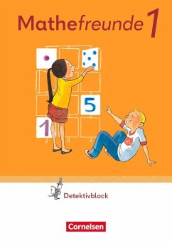 Cover Mathefreunde 1. Schuljahr. Detektivblock mit Aufgaben zum Fordern