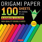 Origami Paper 100 Sheets Rainbow Colors 8 1/4 (21 CM)