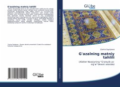 Cover G'azalning matniy tahlili