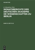 Monatsberichte der Deutschen Akademie de Wissenschaften zu Berlin. Band 13, Heft 10-12