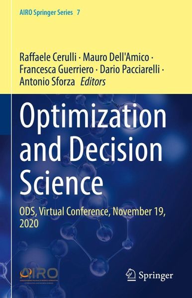 Optimization and Decision Science (eBook, PDF) Optimization and Decision Science (eBook, PDF)