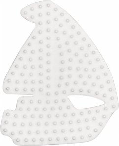 Hama 333 - Midi Stiftplatte Segelboot, weiß, 7x9cm, 1 Stück