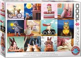 Eurographics 6000-5693 - Lustige Hasen von Lucia Heffernan, Puzzle, 1.000 Teile Eurographics 6000-5693 - Lustige Hasen von Lucia Heffernan, Puzzle, 1.000 Teile