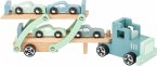 small foot 11510 - Autotransporter Chicago, play & fun, Holz, 9-teilig