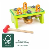 small foot 11162 - Klopfspiel Hau den Maulwurf, Holz, play & learn