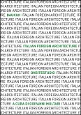 Italian Foreign Architecture (eBook, PDF)