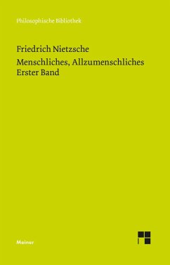 Menschliches, Allzumenschliches 1 (Neue Ausgabe 1886) - Nietzsche, Friedrich
