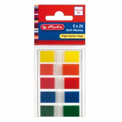 Herlitz Haft-Memos Pagemarker flags transpar.color tip 130 Blatt