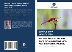 Cover EIN VORLÄUFIGER BERICHT ÜBER DIE BINNENGEWÄSSER-ARTHROPODEN PAKISTANS