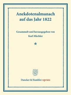 Anekdotenalmanach auf das Jahr 1822.