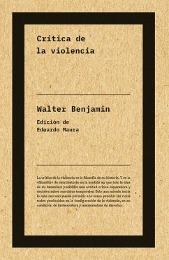 Crítica de la violencia (NE) (eBook, ePUB) - Benjamin, Walter