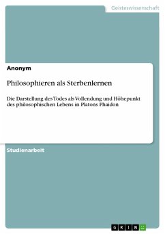 Philosophieren als Sterbenlernen (eBook, PDF)