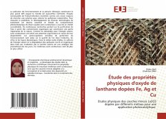 Cover Étude des propriétés physiques d'oxyde de lanthane dopées Fe, Ag et Cu