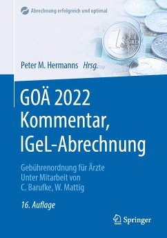 GOÄ 2022 Kommentar, IGeL-Abrechnung (eBook, PDF)