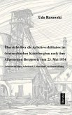 Übersicht über die Arbeitsverhältnisse im österr. Bergbau... (eBook, ePUB)