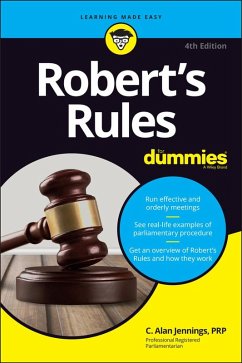 Robert's Rules For Dummies (eBook, PDF) - Jennings, C. Alan