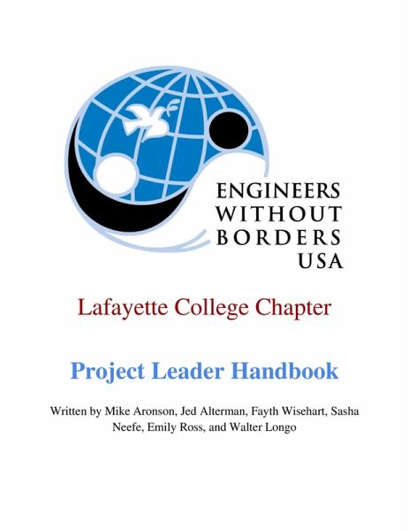 Lafayette College Engineers Without Borders Project Leader Handbook (eBook, ePUB) Lafayette College Engineers Without Borders Project Leader Handbook (eBook, ePUB)