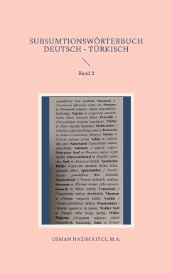 Subsumtionswörterbuch Deutsch - Türkisch (eBook, ePUB) - Kiygi, Nazim