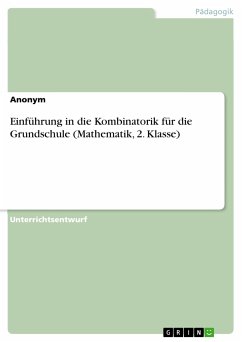 Einführung in die Kombinatorik für die Grundschule (Mathematik, 2. Klasse) (eBook, PDF)