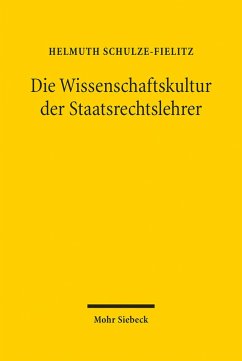 Cover Die Wissenschaftskultur der Staatsrechtslehrer (eBook, PDF)