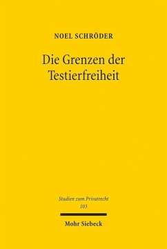 Cover Die Grenzen der Testierfreiheit (eBook, PDF)