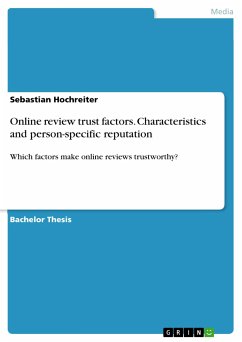Online review trust factors. Characteristics and person-specific reputation (eBook, PDF) - Hochreiter, Sebastian