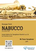 Tenor Saxophone part of "Nabucco" overture for Sax Quartet (fixed-layout eBook, ePUB)
