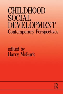 Childhood Social Development (eBook, ePUB) - Mcgurk, Harry